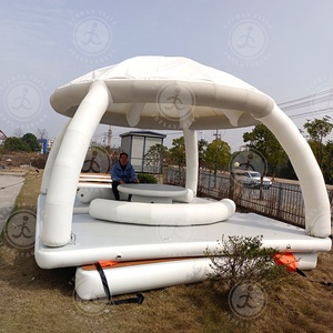Île flottante gonflable de haute qualité pour fêtes nautiques, plateforme flottante pour <span class=keywords><strong>la</strong></span> <span class=keywords><strong>mer</strong></span> ou le lac, location estivale - Product Image 5