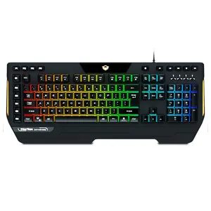 MEETION K9420 oyun klavyesi RGB PC Gamer için yeni siyah Usb RGB LED USB 2.0 kablolu programlama makro özel topuzu klavye Rgb