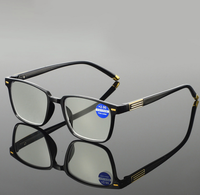 Nouvelles lunettes anti-lumière bleue en résine haute définition avec éléments décoratifs métalliques et têtes de pile métalliques, procédé de peinture par pulvérisation