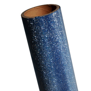 Lianxing màu vàng cuộn phim nhựa PVC long lanh phản chiếu phim cho quà Tặng giày Sparkle Vinyl - Product Image 5