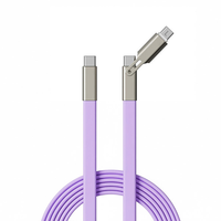 Achat en gros de câbles de charge rapide 240W 2 en 1, câble de charge USB haute puissance PD pour téléphone portable