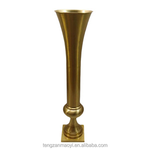 Vase à fleurs en métal doré classique de haute qualité BestThings, support pour boule de fleurs, hauteur 100 cm, décorations pour centre de table de fête - Product Image 2