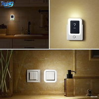 Veilleuse LED Mini avec capteur de lumière Contrôle 220v Prise EU Veilleuse Lampe pour enfants Salon Chambre à coucher Éclairage Lampes à économie d'énergie