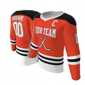 Vêtements de hockey en ligne personnalisés bon marché maillots d'entraînement de hockey à rouleaux par sublimation vente en gros de sweat à capuche uniforme pratique - Product Image 6