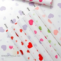 Papier de luxe métallisé haut de gamme pour emballage cadeau de fleurs, imperméable, double face, enduit de PVC, pour la Saint-Valentin, en gros