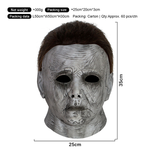 Máscara de Michael Myers para Halloween, Máscara de Látex de Personaje de Película de Terror para Adultos, Disfraz para Fiesta, Venta al por Mayor - Product Image 5