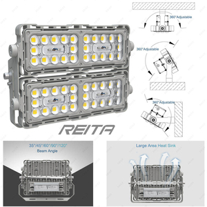 Projecteur LED haute performance IP65 CRI80 pour stades sportifs, contrôle à distance/application, blanc chaud, haute luminosité <span class=keywords><strong>REITA</strong></span> 30-480W - Product Image 1
