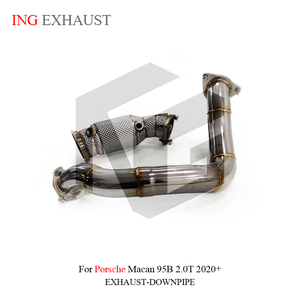 ING SS Downpipe y tubo delantero para el año 2014 a <span class=keywords><strong>2017</strong></span> Porsche <span class=keywords><strong>Macan</strong></span> 95B 2,0 T tuning escape con OPF - Product Image 5