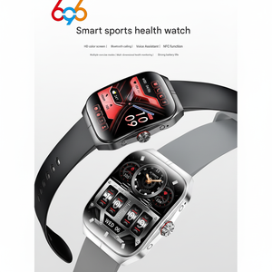 สมาร์ทวอทช์ HK80มาพร้อมกับการโทรผ่านบลูทูธหน้าจอ AMOLED อัตราการเต้นของหัวใจแบบสปอร์ตและฟังก์ชันออกซิเจนในเลือด - Product Image 1