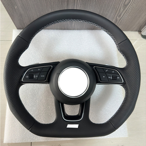 Para Audi <span class=keywords><strong>S4</strong></span> A5 A4 S3 S5 S6 S7 RS3 RS4 Rs5 Rs6 Rs7 Q3 Q5 Q7 Q8 A3 A6 A7 A8 B9 B8.5 R8 TT C8 volante de fibra de carbono Led - Product Image 5