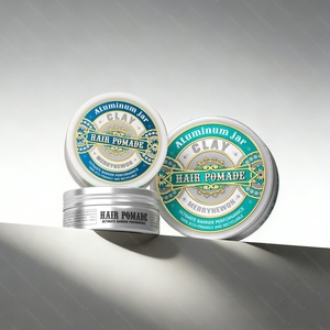 Envase de Aluminio Plateado Elegante de 120 ml para Cera para el Cabello, Tarro de Aluminio de Alta Gama con Tapa Metálica para Pomada - Product Image 3