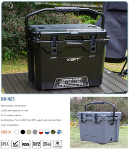 25Quart Hard Plastic Drink Food Grade Ice Chest Camo Cooler Box for <strong>Camping</strong> Rushed Rotomolded <strong>Storage</strong> <strong>Unit</strong> - Product Image 2