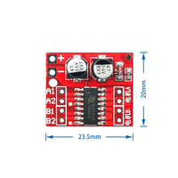 Module d'entraînement de moteur à 2 voies MLK Reverse and Reverse PWM Speed Regula Double H Bridge Stepper Motor Mini L298N
