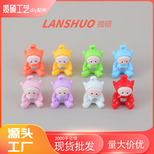 Figuras en Miniatura de Teletubbies, Resina Plástica, Versión Q, Adornos 3D para Escritorio, para Niños de 5 a 7 Años - Product Image 5