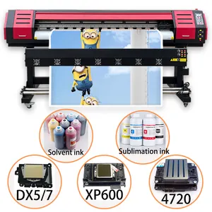 יצרן מכירה ישירה 1.6m DX5 ראש ההדפסה אקו ממס דיגיטלי לוח מודעות 1440DPI ויניל באנר מדפסת מכונת דפוס
