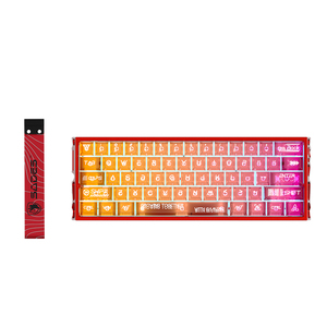 <span class=keywords><strong>Clavier</strong></span> de jeu pour PC filaire avec interrupteurs magnétiques SADES, rétroéclairage RVB, châssis en aluminium CNC, 61 touches, touches transparentes, <span class=keywords><strong>clavier</strong></span> mécanique - Product Image 2