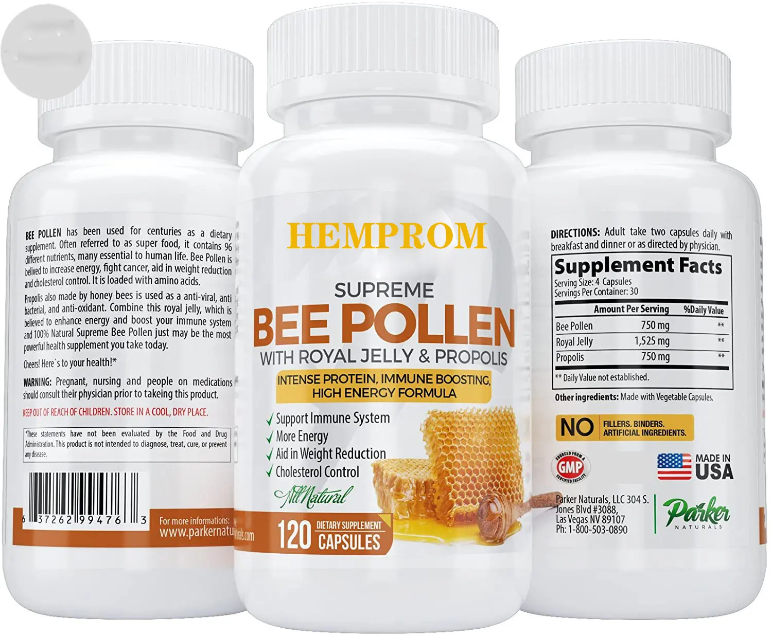 Natural Pure Royal Jelly New Zealand Bee Pollen Bee Feed Pollen Immune Capsule for Manuka Honey Propolis Lozenges Liquid Extract