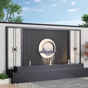 <span class=keywords><strong>Fontaine</strong></span> <span class=keywords><strong>murale</strong></span> d'eau sculptée à la main, grande, moderne, personnalisée, décoration <span class=keywords><strong>de</strong></span> jardin extérieure - Product Image 6