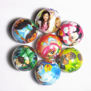 Pelotas con Diferentes Diseños Impresos para Niños, Juguete Antiestrés de PU, Pelota de Fútbol con Impresión a Color - Product Image 1
