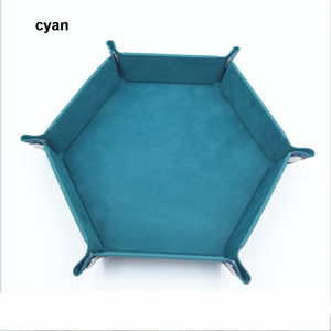 23*23*4 cm PU cuir velours matériel boîte à dés plus grand hexaèdre 6 faces coloré mdn plateau à dés emballage et <span class=keywords><strong>produit</strong></span> d'impression - Product Image 6