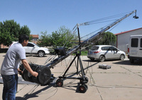 Kamera-Kran Dreieckiger Jimmy Jib Mit 360-Grad-Rotation Dutch Head