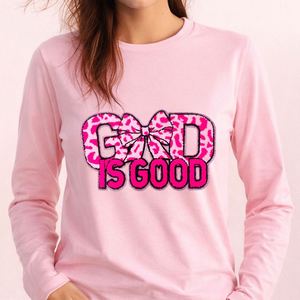 Nuevo Parche Bordado de Chenilla Termoadhesivo de Gran Tamaño (28 cm) con Borde Plateado/Dorado, con Diseño de 'God Is Good', Crucifijo y Jesús, para la Esperanza - Product Image 2