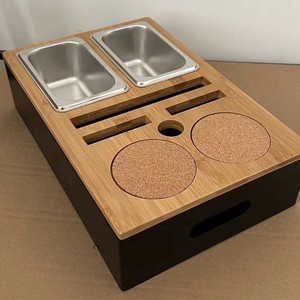 Vassoio Personalizzato in Legno per <span class=keywords><strong>Divano</strong></span>, Tavolino da Letto, Portabicchieri e Organizzatore per Snack e Bevande - Product Image 4