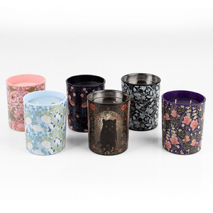 Vela Aromática de Cera de Soya de Lujo Personalizada de Fábrica, Serie de Ilustraciones para Decoración del Hogar, Botellas de Vidrio Hechas a Mano de Alta Calidad - Product Image 6