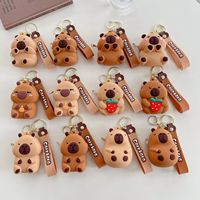 Dompet Koin Hewan Kapibara Kartun, Kantong Uang Kecil Silikon, Gantungan Kunci, Tas, Aksesoris Lucu, Dompet Kapibara, Gantungan Kunci, Liontin