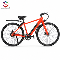 Vélo de route électrique 36V 250W avec moteur arrière, 7 vitesses, cadre en acier pour adultes, idéal pour les trajets urbains