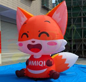 Hochwertige Werbung aufblasbare Fox Character Model Giant Cartoon Fox Character mit aufblasbaren für <span class=keywords><strong>Promotion</strong></span> - Product Image 6