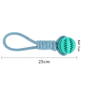 Materiale TPR accessori interattivi per animali domestici Non tossici per cani palla corda da masticare giocattoli da masticare resistenti al morso giocattoli per cani da fornitore di animali domestici - Product Image 3