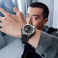 Montre de sport décontractée pour homme Mark Waffee, boîtier en alliage de zinc, design cœur, étanche, affichage à aiguilles quartz, tendance, multifonctionnelle
