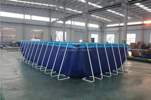 Piscine hors sol en PVC avec structure métallique, grand bassin de natation <span class=keywords><strong>d</strong></span>'été, piscine hors sol en PVC avec structure métallique - Product Image 5