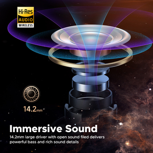 หูฟังไร้สาย SoundPEATS <span class=keywords><strong>Air3</strong></span> <span class=keywords><strong>Deluxe</strong></span> HS ของแท้ ได้รับการรับรอง Hi-Res แบบกึ่งอินเอียร์ หูฟังไร้สายแท้ รองรับ BT5.2 LDAC สำหรับเล่นกีฬา - Product Image 3