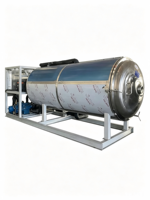 Commerciële vacuümvriesdroogmachine met SUS304 materiaal, automatische bediening en energiebesparende functies voor de verwerking van voedsel en fruit.