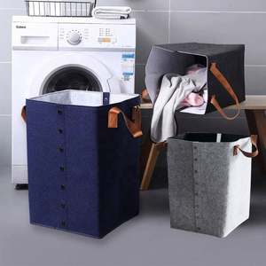 <b>Collapsible</b> Toys <b>Storage</b> Organizer Playroom Box Stores Stuffed Animals Linen Groceries with Handles - Product Image 6