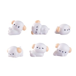 Produk baru lintas batas lanskap mikro anjing putih kecil kreatif aksesori Diy rumah boneka lansekap ornamen mobil - Product Image 5