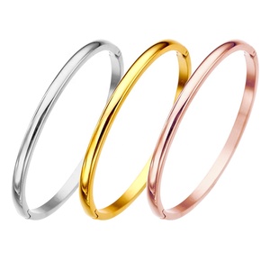 Fournitures de fabrication de luxe en acier inoxydable plaqué or 18k, bracelet à manchette ouverte, hypoallergénique, imperméable, bijoux Non ternissants - Product Image 2