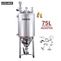 Équipement de brassage de bière Guten 30L 50L 75L 105L Réservoir de fermentation Fermenteur de bière pour la fabrication de boissons et de vin à domicile