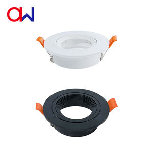 Projecteurs LED encastrés modernes à cadre rond, options blanc et noir, anti-éblouissement, pour usage intérieur, vente en gros - Product Image 1