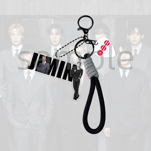 พวงกุญแจอะคริลิค K-pop 3 ชิ้น ลาย <span class=keywords><strong>JK</strong></span> V RM JIMIN รูปทรงสี่เหลี่ยมผืนผ้า พร้อมสายคล้องโทรศัพท์ น้ำหนักเบา ทันสมัย ของที่ระลึกสำหรับแฟนคลับ - Product Image 5