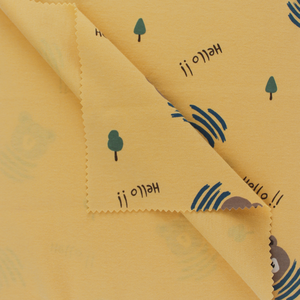 Langka Textile à faible quantité minimale de commande Matière première 100% Coton Jersey Imprimé Tissu Pour Vêtements Prix Par Yard - Product Image 4