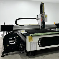 1530 Dual  Machine de découpe laser à fibre pour tôles et tubes, équipement de découpe laser CNC intégré pour la fabrication de métaux