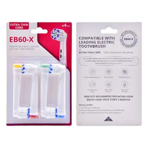 Oem Personalizado Cor Eb60-X Substituição Toothbrush Cabeças Compatíveis Com Cabeças De Escova De Dente Oral