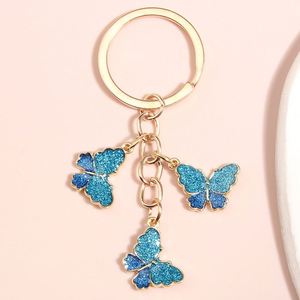 Llaveros de Dibujos Animados con Pedrería para Niñas y Mujeres, Decoración para Bolsos, Regalos, Llavero de Mariposa - Product Image 3