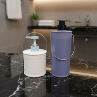 Envase de Plástico PET Vacío Personalizado para Crema Facial, Champú o Loción, con Serigrafía y Pulverizador, 150ML/300ML