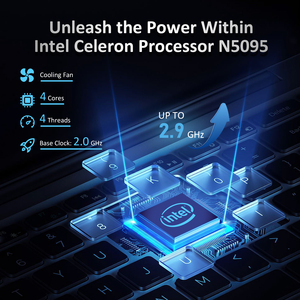 Offres Spéciales Ordinateur portable 15.6 pouces Intel Celeron N5095 8GB RAM <span class=keywords><strong>Disque</strong></span> <span class=keywords><strong>dur</strong></span> Option UK WiFi Jeux de travail Anglais - Product Image 4