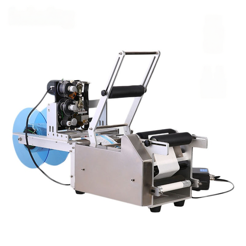 Sticker Machine Syrup Bottles Commercial Industrial Sticker Labeling Machine with Labeler Suitable ...
