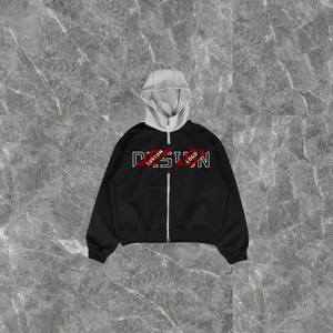 Conjunto Deportivo de Pantalones y Sudadera con Capucha Extra Grande de Dos Tonos Vintage Personalizada de Alta Calidad para Hombre - Product Image 4